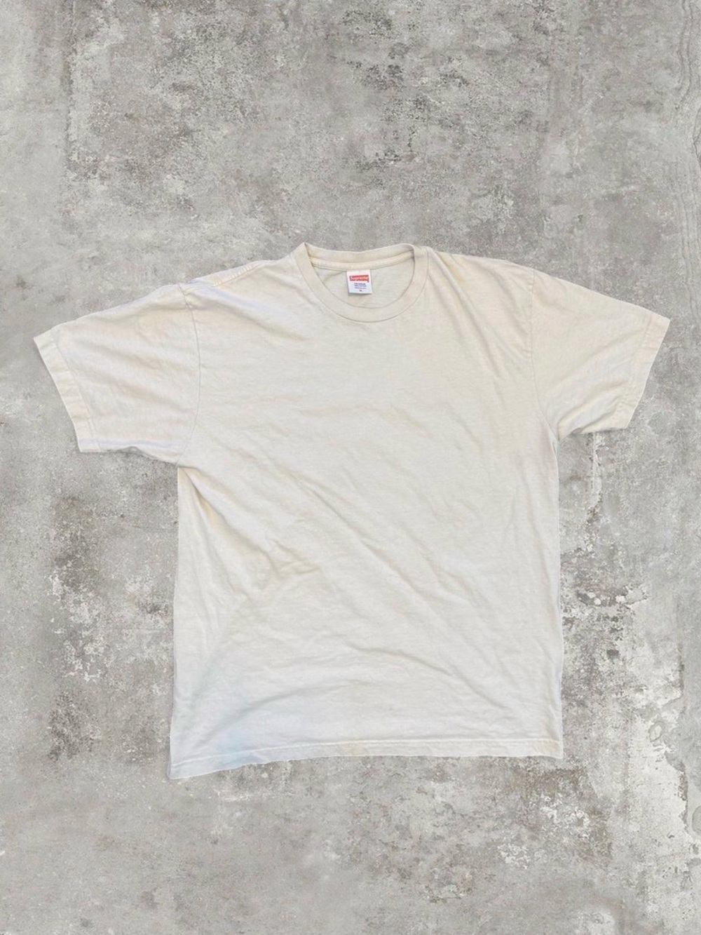 Supreme Cream Short Sleeve Crew T-Shirt